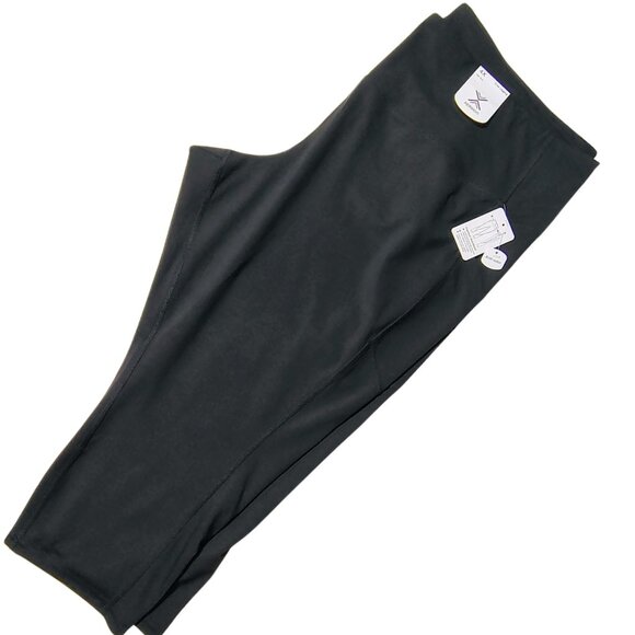 Xersion EverUltra Crop Legging 4X Black High-Rise Quick-Dri NWT Activewear - Picture 1 of 7